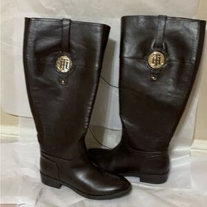 NewTommy Hilfiger Brown Leather Footwear